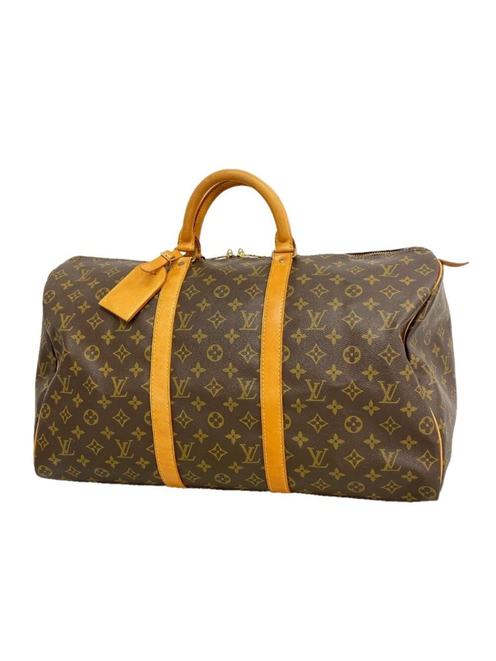 Louis Vuitton Boston Bag Monogram Keepall 50 Brown